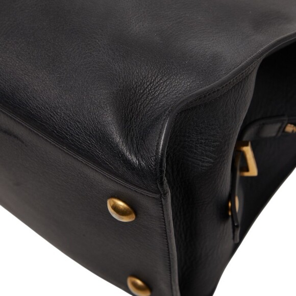 Saint Laurent Y-Line Cabas Classic Handbag 311208 Black Leather Women's SAINT... - Picture 5 of 13